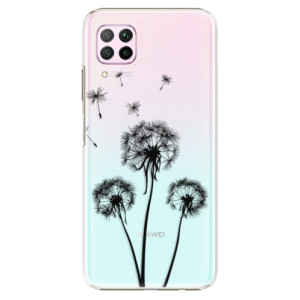 Plastové pouzdro iSaprio - Three Dandelions - black - na mobil Huawei P40 Lite