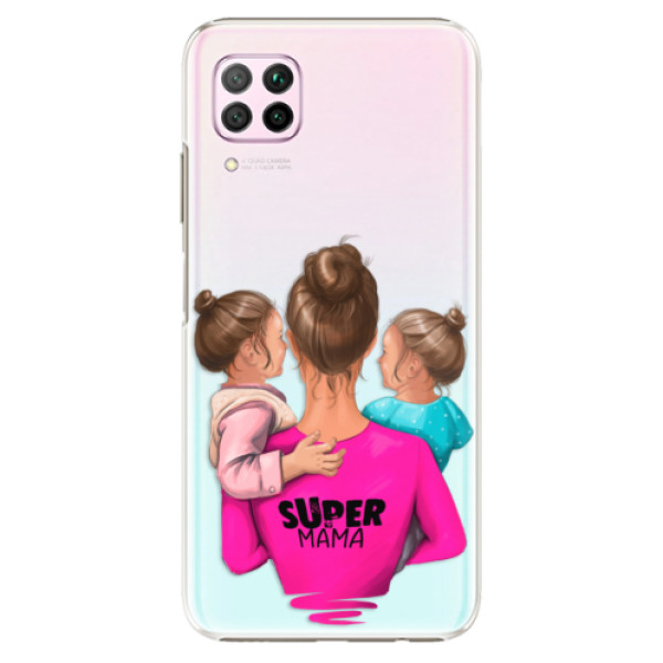 Plastové pouzdro iSaprio - Super Mama - Two Girls - Huawei P40 Lite