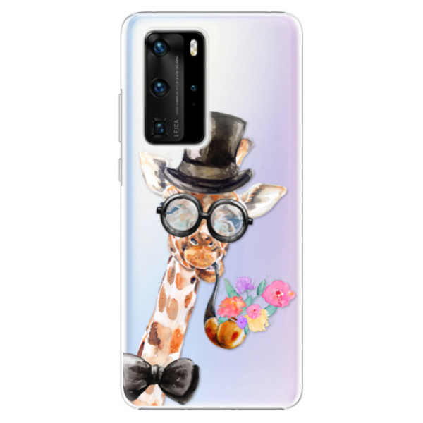 Plastové pouzdro iSaprio - Sir Giraffe - Huawei P40 Pro