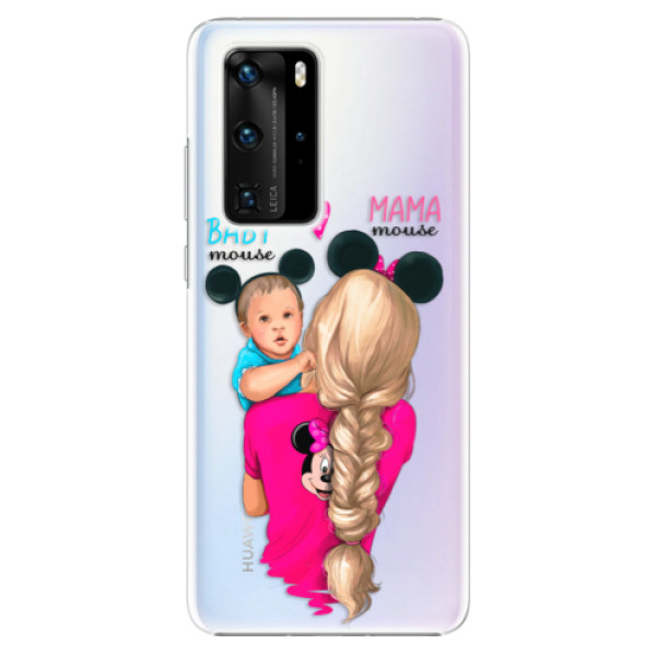 Plastové pouzdro iSaprio - Mama Mouse Blonde and Boy - Huawei P40 Pro