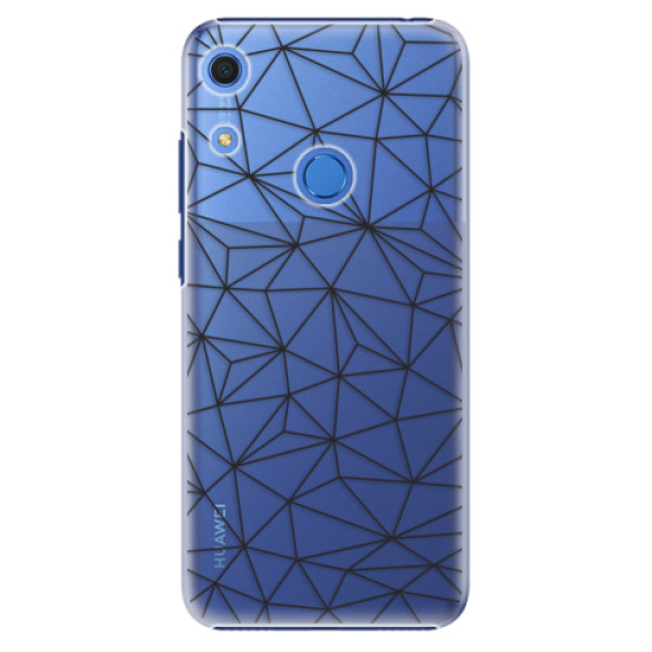 Plastové pouzdro iSaprio - Abstract Triangles 03 - black - Huawei Y6s