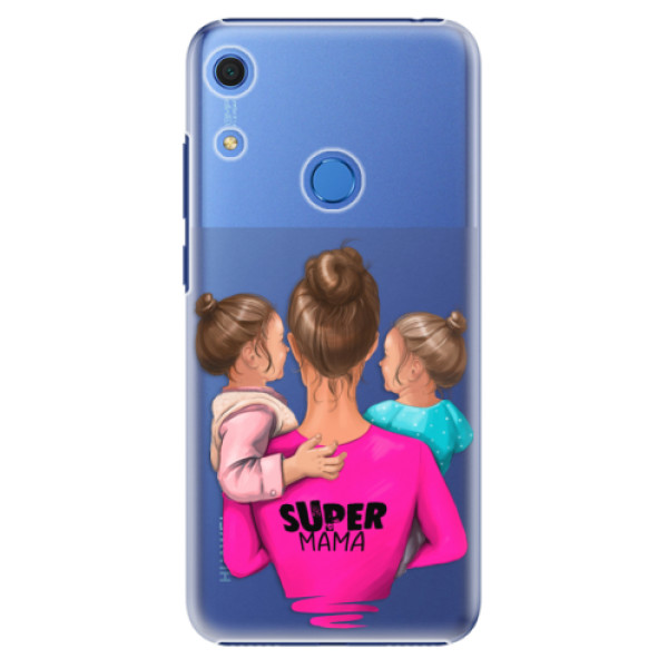 Plastové pouzdro iSaprio - Super Mama - Two Girls - Huawei Y6s