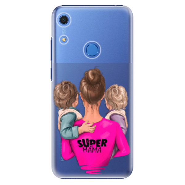 Levně Plastové pouzdro iSaprio - Super Mama - Two Boys - Huawei Y6s
