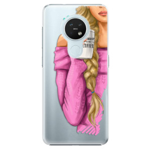 Plastové pouzdro iSaprio - My Coffe and Blond Girl - na mobil Nokia 7.2