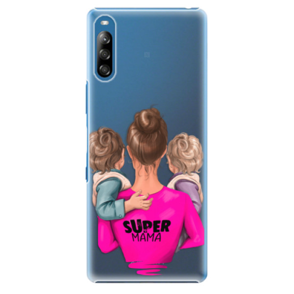 Plastové pouzdro iSaprio - Super Mama - Two Boys - Sony Xperia L4