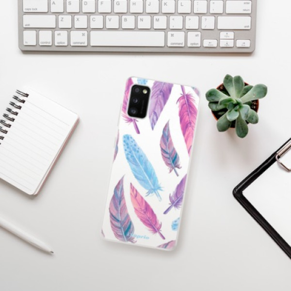Silikonové pouzdro iSaprio - Samsung Galaxy A41 - Feather Pattern 10