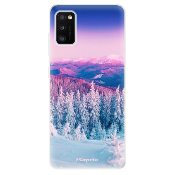 Odolné silikonové pouzdro iSaprio - Winter 01 - na mobil Samsung Galaxy A41 (Odolný silikonový kryt, obal pouzdro iSaprio - Winter 01 - na mobilní telefon Samsung Galaxy A41)