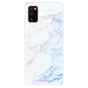 Silikonové pouzdro iSaprio - Samsung Galaxy A41 - Raibow Marble 10