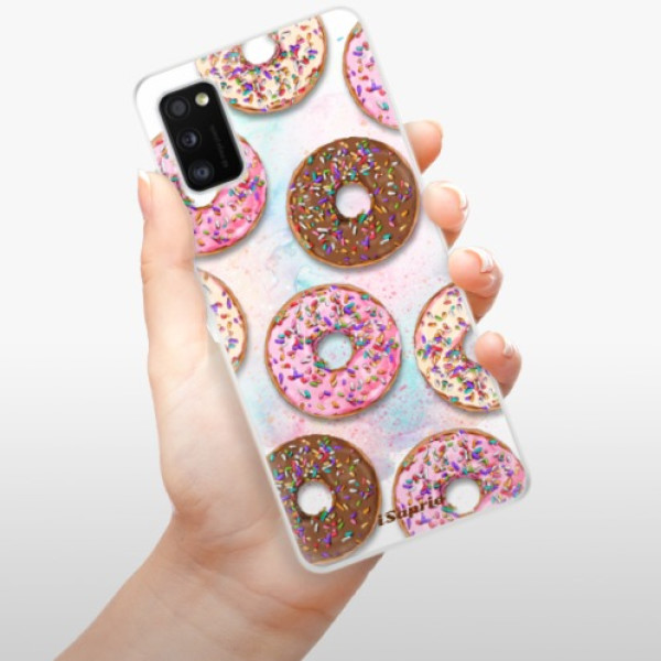Silikonové pouzdro iSaprio - Samsung Galaxy A41 - Donuts 11