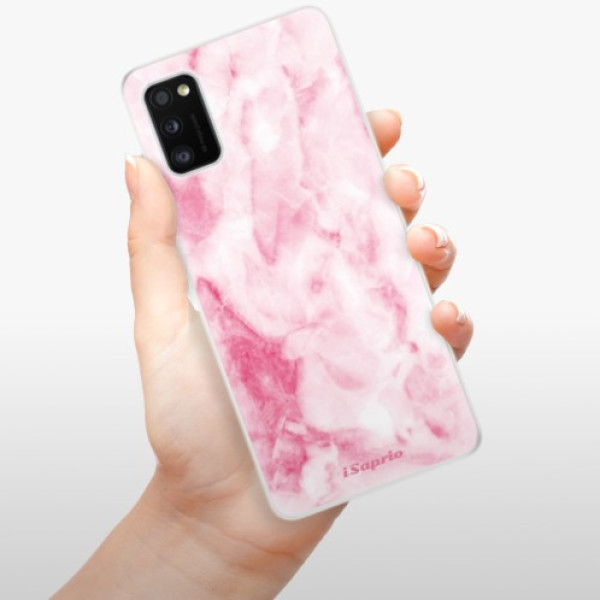 Silikonové pouzdro iSaprio - Samsung Galaxy A41 - RoseMarble 16