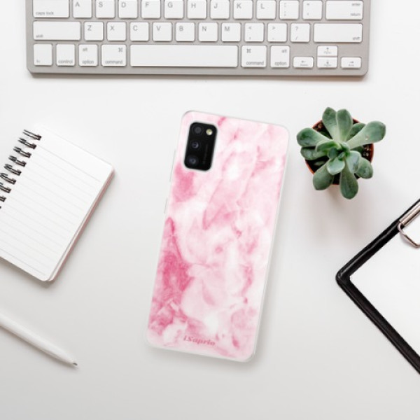 Silikonové pouzdro iSaprio - Samsung Galaxy A41 - RoseMarble 16