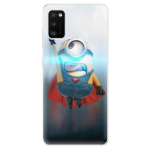 Silikonové pouzdro iSaprio - Samsung Galaxy A41 - Mimons Superman 02