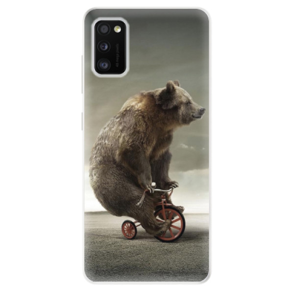 Odolné silikonové pouzdro iSaprio - Bear 01 - na mobil Samsung Galaxy A41 (Odolný silikonový kryt, obal pouzdro iSaprio - Bear 01 - na mobilní telefon Samsung Galaxy A41)