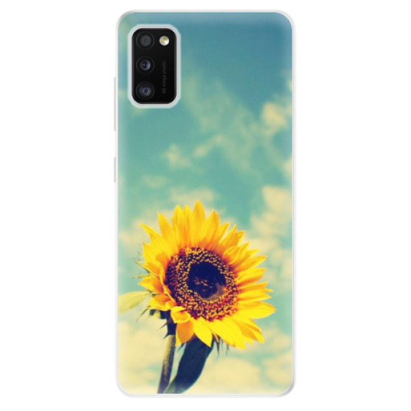 Odolné silikonové pouzdro iSaprio - Sunflower 01 - na mobil Samsung Galaxy A41 (Odolný silikonový kryt, obal pouzdro iSaprio - Sunflower 01 - na mobilní telefon Samsung Galaxy A41)