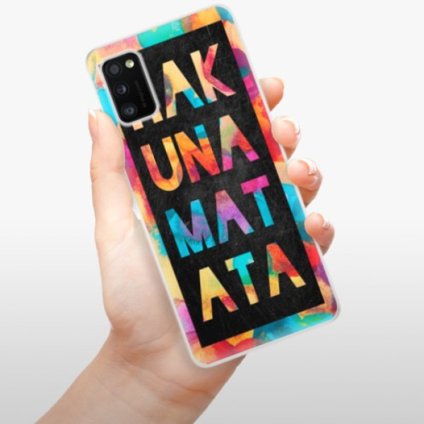Silikonové pouzdro iSaprio - Samsung Galaxy A41 - Hakuna Matata 01