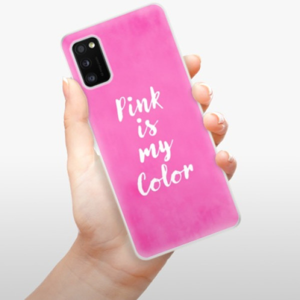 Silikonové pouzdro iSaprio - Samsung Galaxy A41 - Pink is my color