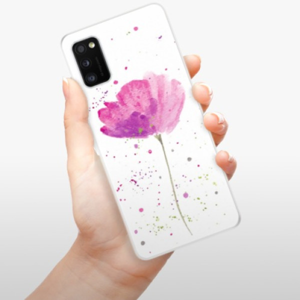 Silikonové pouzdro iSaprio - Samsung Galaxy A41 - Poppies