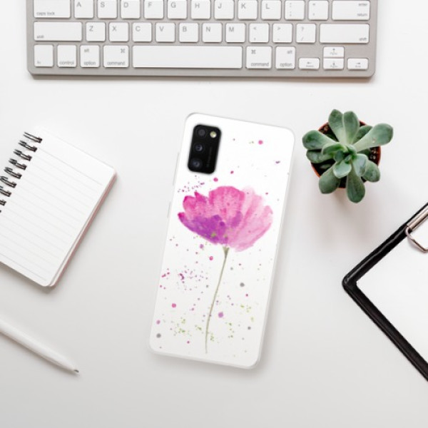 Silikonové pouzdro iSaprio - Samsung Galaxy A41 - Poppies