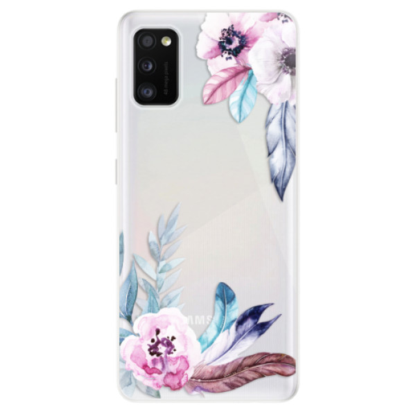 Odolné silikonové pouzdro iSaprio - Flower Pattern 04 - na mobil Samsung Galaxy A41 (Odolný silikonový kryt, obal pouzdro iSaprio - Flower Pattern 04 - na mobilní telefon Samsung Galaxy A41)