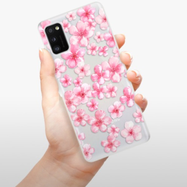 Silikonové pouzdro iSaprio - Samsung Galaxy A41 - Flower Pattern 05