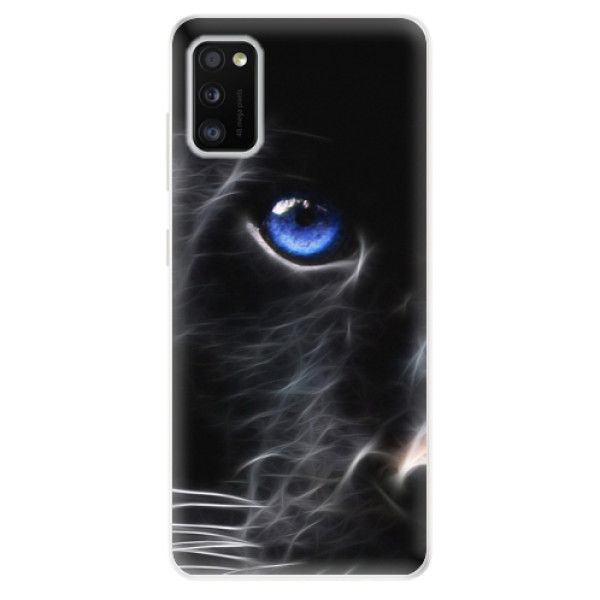 Odolné silikonové pouzdro iSaprio - Black Puma - na mobil Samsung Galaxy A41 (Odolný silikonový kryt, obal pouzdro iSaprio - Black Puma - na mobilní telefon Samsung Galaxy A41)