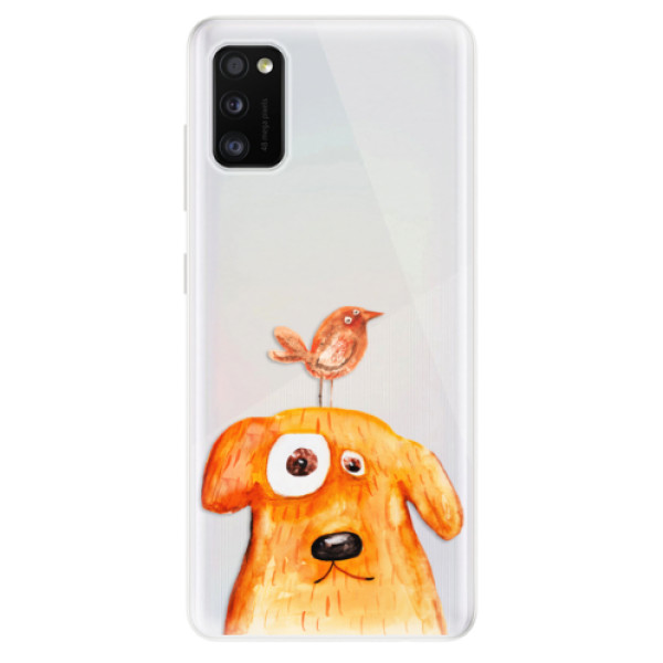 Odolné silikonové pouzdro iSaprio - Dog And Bird - na mobil Samsung Galaxy A41 (Odolný silikonový kryt, obal pouzdro iSaprio - Dog And Bird - na mobilní telefon Samsung Galaxy A41)