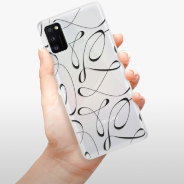Silikonové pouzdro iSaprio - Samsung Galaxy A41 - Fancy black