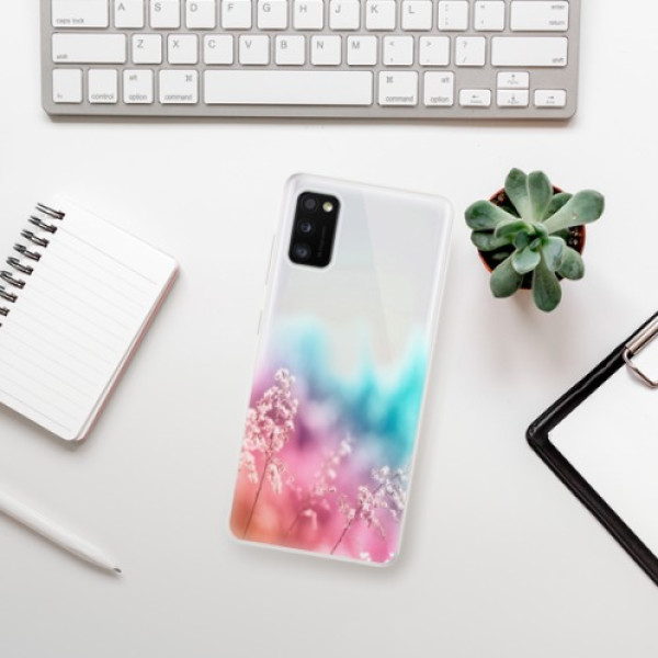 Silikonové pouzdro iSaprio - Samsung Galaxy A41 - Rainbow Grass