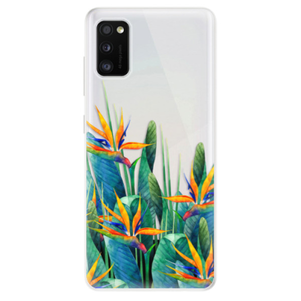 Odolné silikonové pouzdro iSaprio - Exotic Flowers - Samsung Galaxy A41