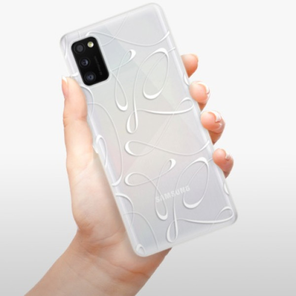 Silikonové pouzdro iSaprio - Samsung Galaxy A41 - Fancy white