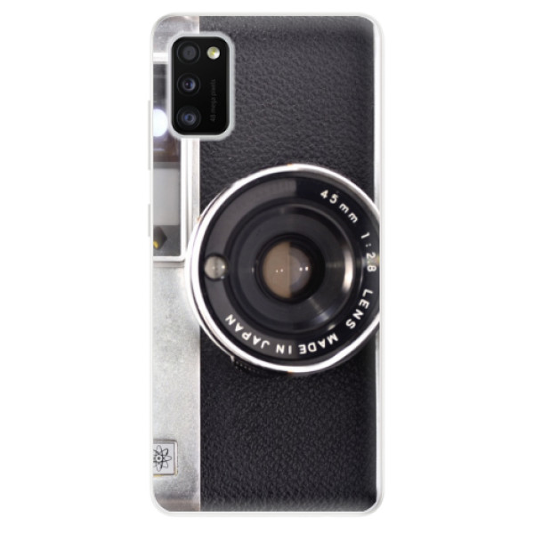 Odolné silikonové pouzdro iSaprio - Vintage Camera 01 - na mobil Samsung Galaxy A41 (Odolný silikonový kryt, obal pouzdro iSaprio - Vintage Camera 01 - na mobilní telefon Samsung Galaxy A41)