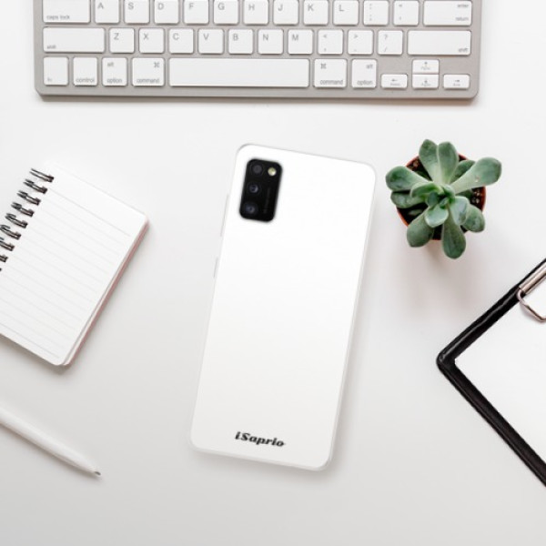 Silikonové pouzdro iSaprio - Samsung Galaxy A41 - 4Pure bílé