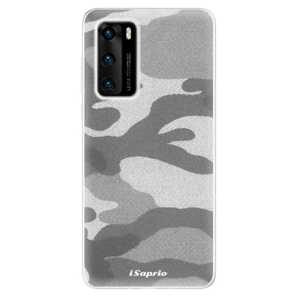 Odolné silikonové pouzdro iSaprio - Gray Camuflage 02 - Huawei P40