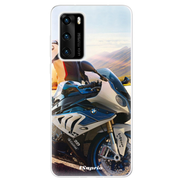 Odolné silikonové pouzdro iSaprio - Motorcycle 10 - Huawei P40