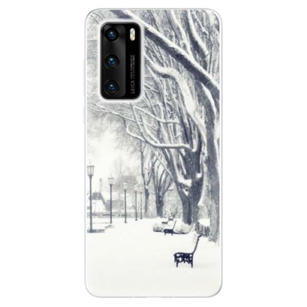 Odolné silikonové pouzdro iSaprio - Snow Park - Huawei P40