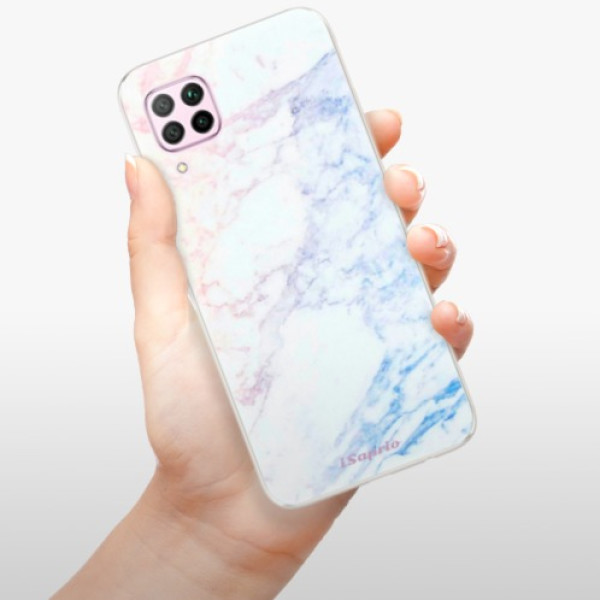 Silikonové pouzdro iSaprio - Huawei P40 Lite - Raibow Marble 10