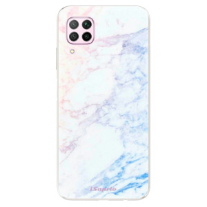 Silikonové pouzdro iSaprio - Huawei P40 Lite - Raibow Marble 10