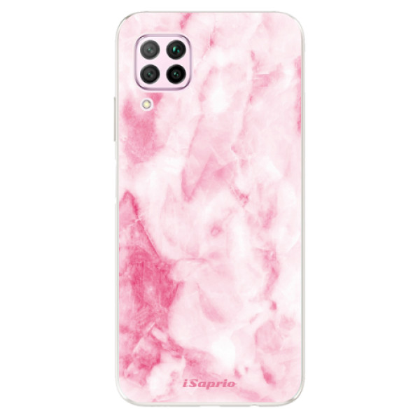 Odolné silikonové pouzdro iSaprio - RoseMarble 16 - na mobil Huawei P40 Lite (Odolný silikonový kryt, obal pouzdro iSaprio - RoseMarble 16 - na mobilní telefon Huawei P40 Lite)