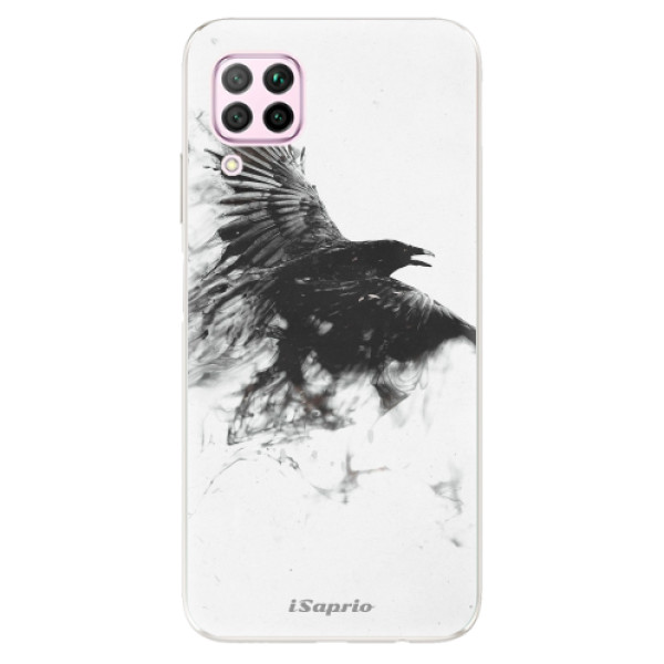 Odolné silikonové pouzdro iSaprio - Dark Bird 01 - na mobil Huawei P40 Lite (Odolný silikonový kryt, obal pouzdro iSaprio - Dark Bird 01 - na mobilní telefon Huawei P40 Lite)
