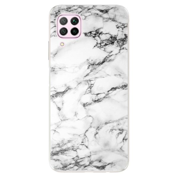 Odolné silikonové pouzdro iSaprio - White Marble 01 - na mobil Huawei P40 Lite (Odolný silikonový kryt, obal pouzdro iSaprio - White Marble 01 - na mobilní telefon Huawei P40 Lite)