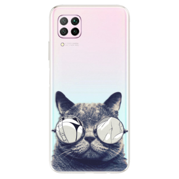 Odolné silikonové pouzdro iSaprio - Crazy Cat 01 - na mobil Huawei P40 Lite (Odolný silikonový kryt, obal pouzdro iSaprio - Crazy Cat 01 - na mobilní telefon Huawei P40 Lite)