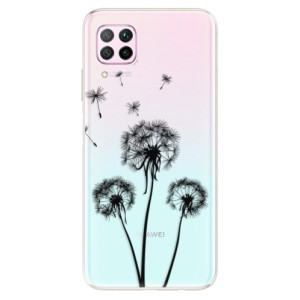 Silikonové pouzdro iSaprio - Huawei P40 Lite - Three Dandelions black
