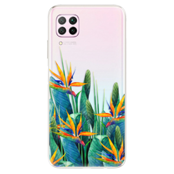 Odolné silikonové pouzdro iSaprio - Exotic Flowers - Huawei P40 Lite