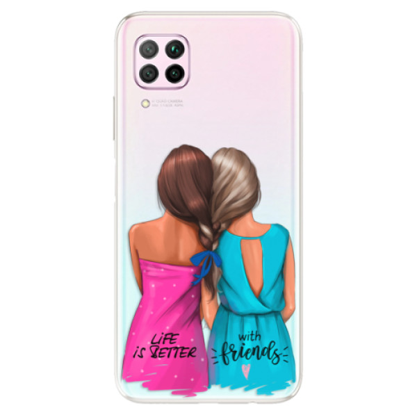 Odolné silikonové pouzdro iSaprio - Best Friends - na mobil Huawei P40 Lite (Odolný silikonový kryt, obal pouzdro iSaprio - Best Friends - na mobilní telefon Huawei P40 Lite)