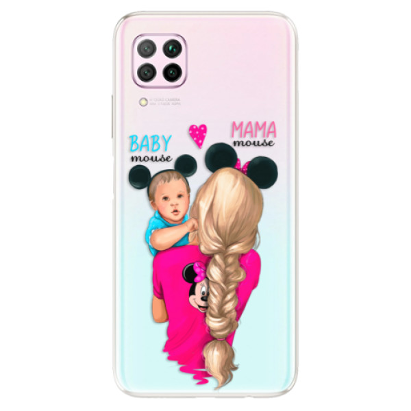 Odolné silikonové pouzdro iSaprio - Mama Mouse Blonde and Boy - Huawei P40 Lite