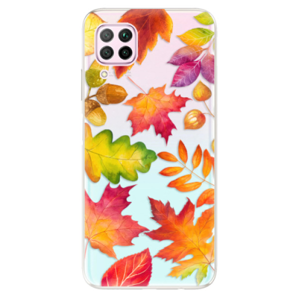 Odolné silikonové pouzdro iSaprio - Autumn Leaves 01 - na mobil Huawei P40 Lite (Odolný silikonový kryt, obal pouzdro iSaprio - Autumn Leaves 01 - na mobilní telefon Huawei P40 Lite)