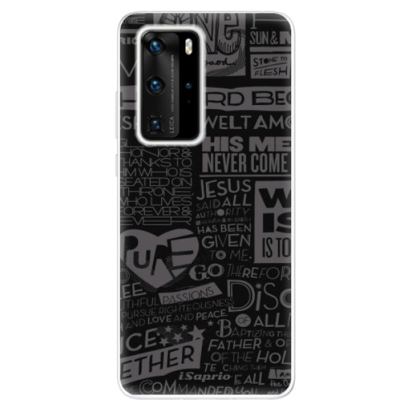 Odolné silikonové pouzdro iSaprio - Text 01 - Huawei P40 Pro