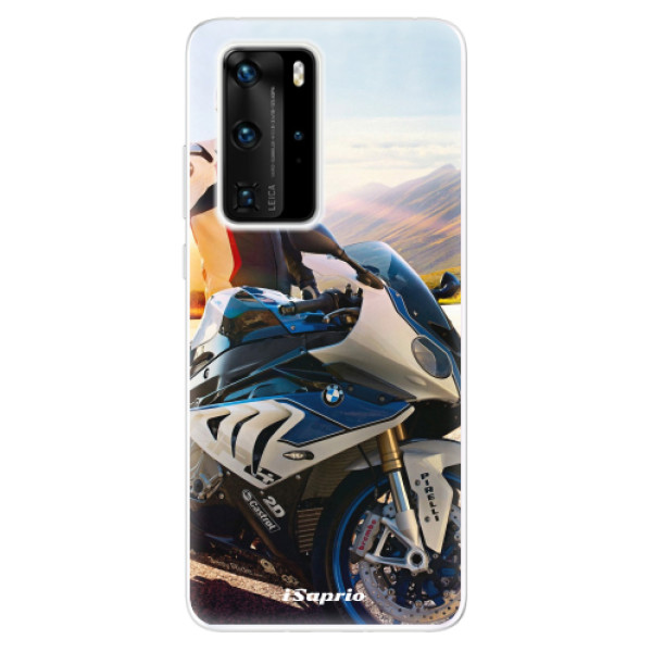 Odolné silikonové pouzdro iSaprio - Motorcycle 10 - Huawei P40 Pro