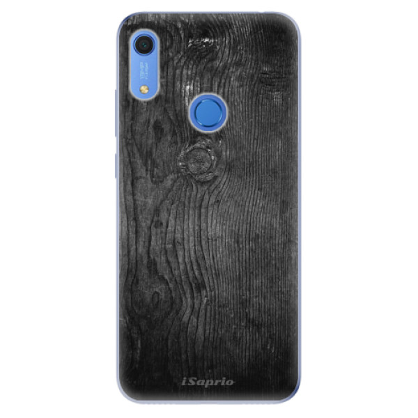 Odolné silikonové pouzdro iSaprio - Black Wood 13 - na mobil Huawei Y6s (Odolný silikonový kryt, obal pouzdro iSaprio - Black Wood 13 - na mobilní telefon Huawei Y6s)