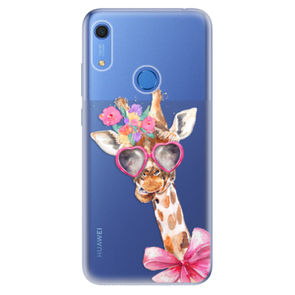 Odolné silikonové pouzdro iSaprio - Lady Giraffe - na mobil Huawei Y6s (Odolný silikonový kryt, obal pouzdro iSaprio - Lady Giraffe - na mobilní telefon Huawei Y6s)